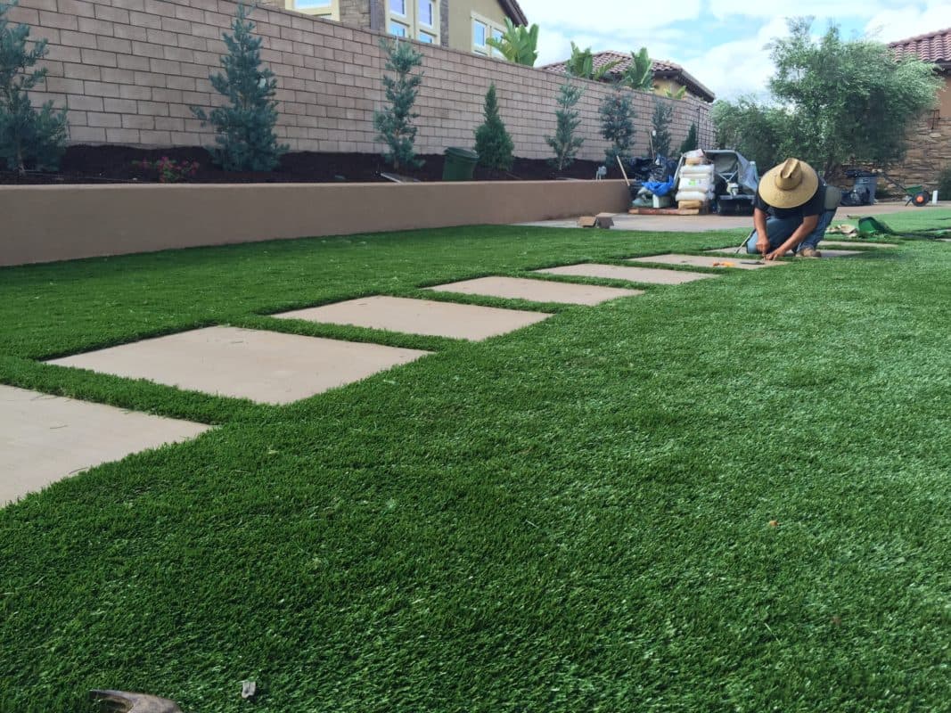 Backyard Turf Installation in Arlington, TX